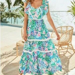 NWT size 4 Lilly Pulitzer Ivie Maxi dress